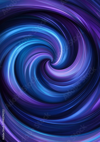 Abstract Blue and Purple Gradient Light Wave Background