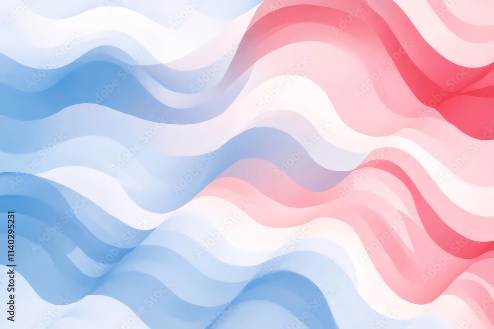 Abstract wavy background with blue and red gradient. Abstract wavy background with blue and red gradient.