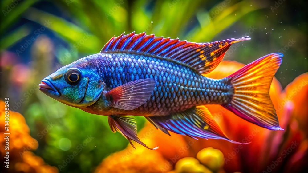 Fototapeta premium Candid Bisugo Fish Photography: Underwater Images, Close-Up Shots, Natural Habitat, Bisugo Fish Pictures, Wild Bisugo