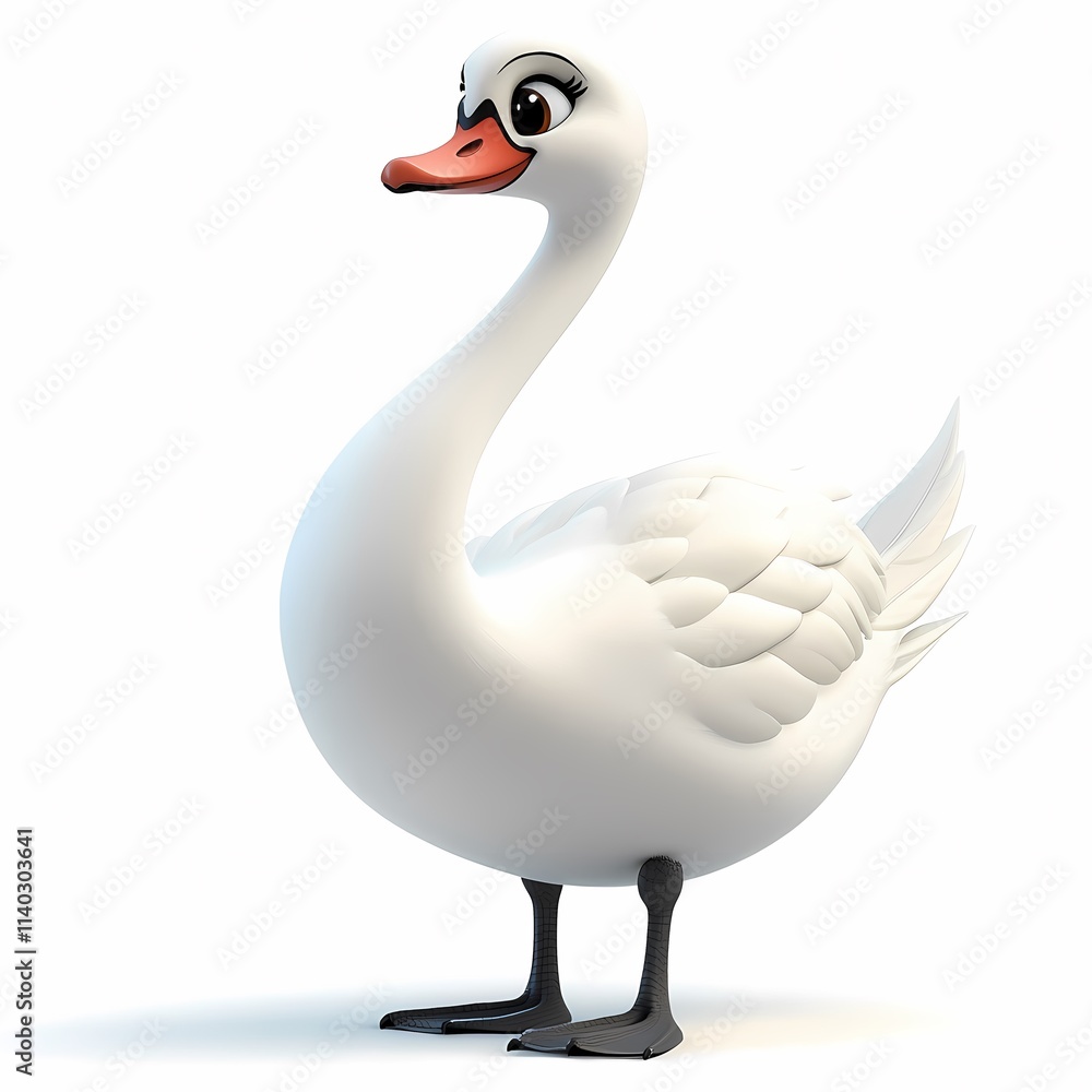 Fototapeta premium Graceful Swan Elegance