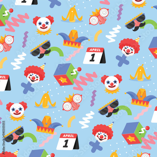 Playful April Fools' Day Pattern