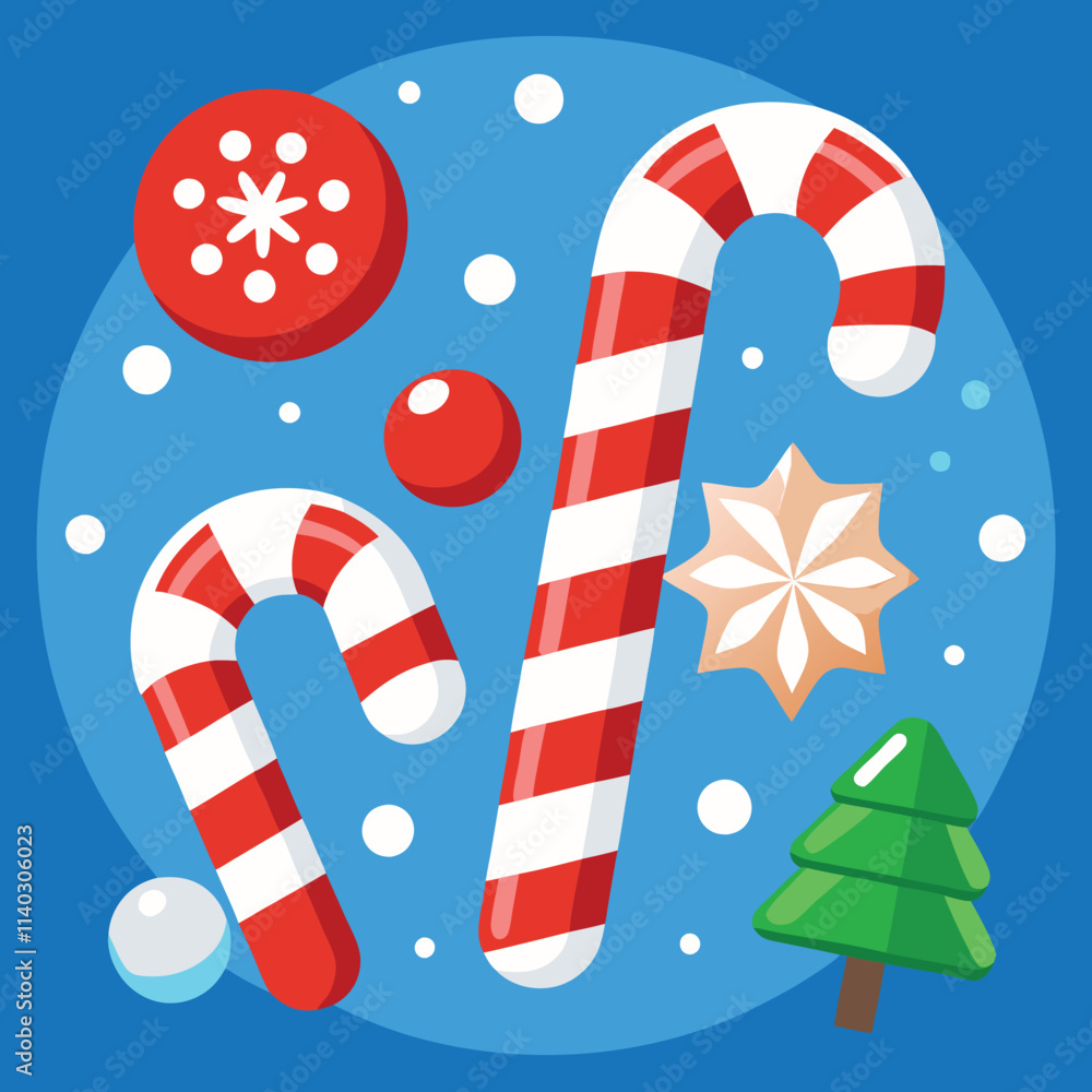 Obraz premium christmas greeting card with snowman