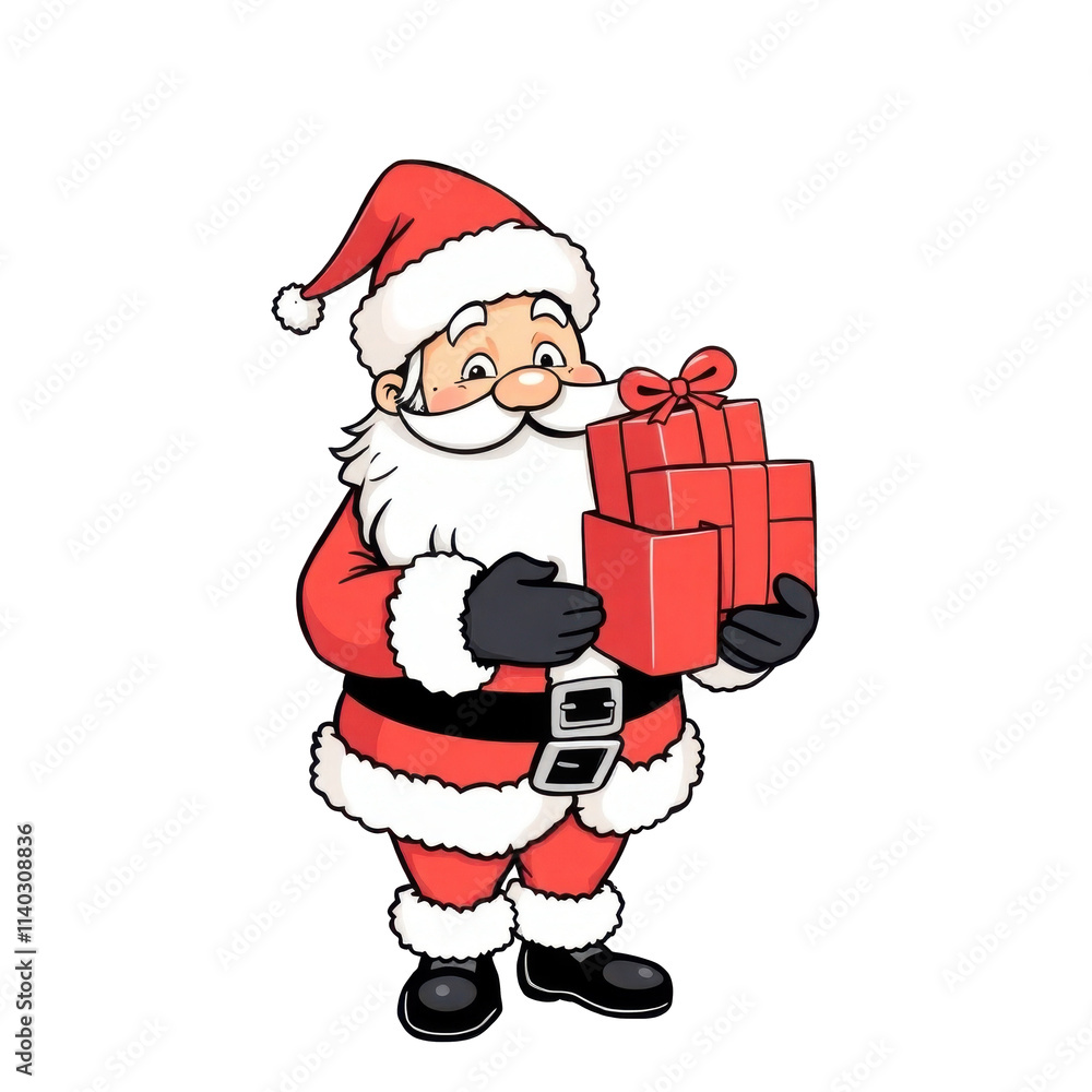 santa claus with gift box santa claus with gift box