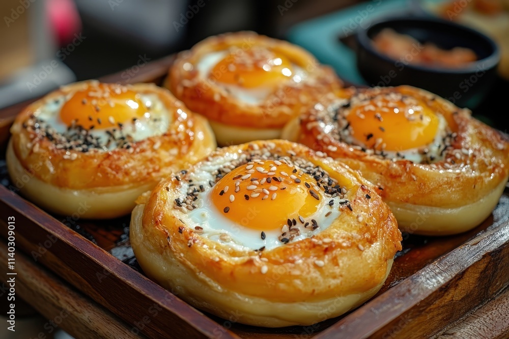 Gyeran Ppang or egg bread is a favored Korean street food treat Gyeran Ppang or egg bread is a favored Korean street food treat