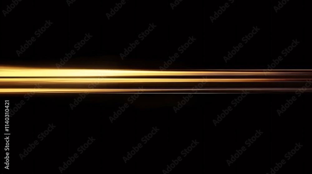 Abstract gold light streaks on black background. Abstract gold light streaks on black background.