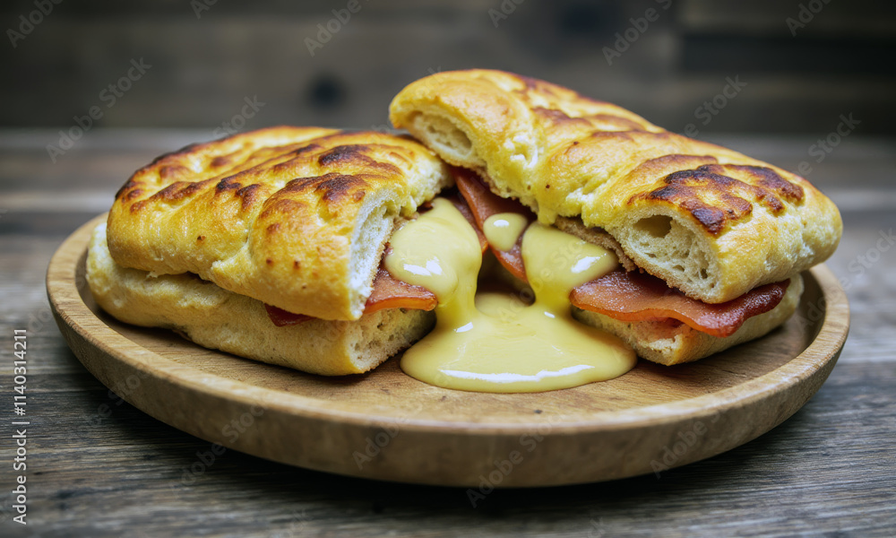 French Croque Monsieur with Béchamel Sauce French Croque Monsieur with Béchamel Sauce