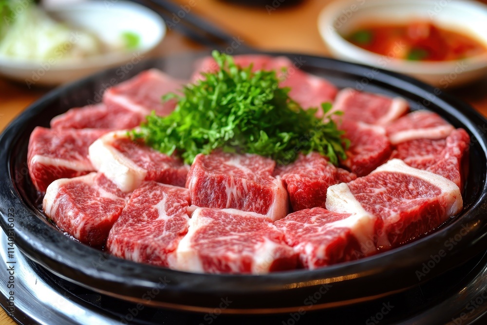 Korean cuisine featuring beef dishes soups pork and kimchi Korean cuisine featuring beef dishes soups pork and kimchi
