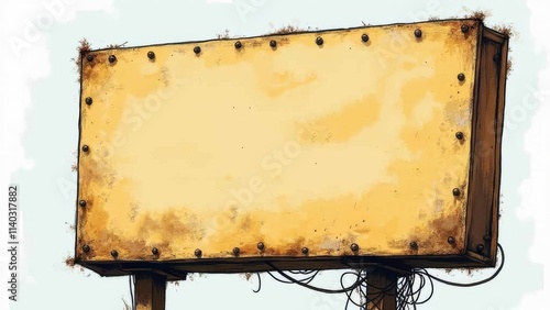 Vintage Blank Billboard photo