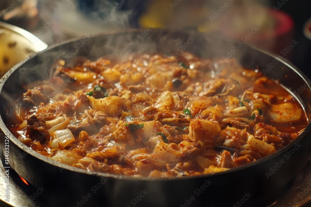 Korean kimchi soup kimchi jjigae