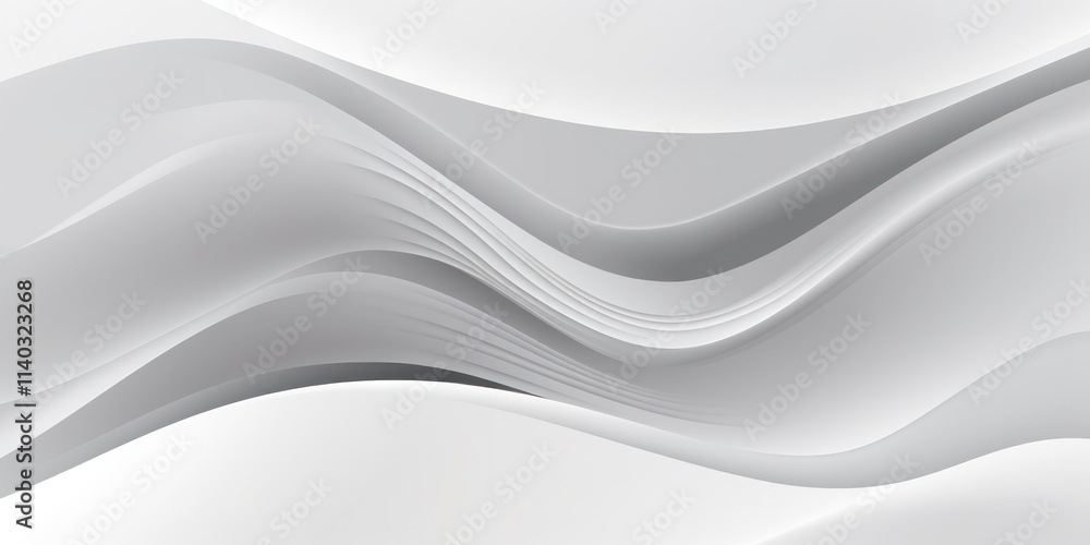 smooth flowing abstract design of white waves creating a sense of depth and movement. smooth flowing abstract design of white waves creating a sense of depth and movement.