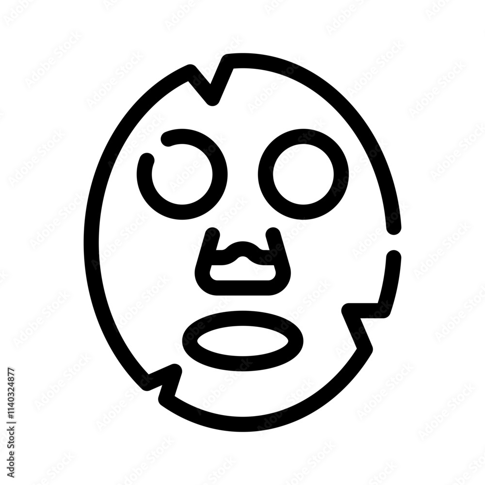 face mask line icon face mask line icon