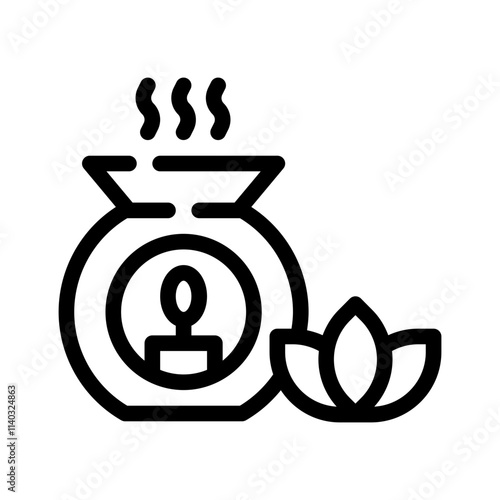 aromatherapy line icon