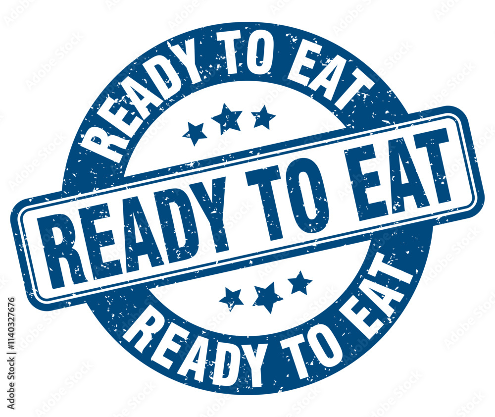 Fototapeta premium READY TO EAT stamp