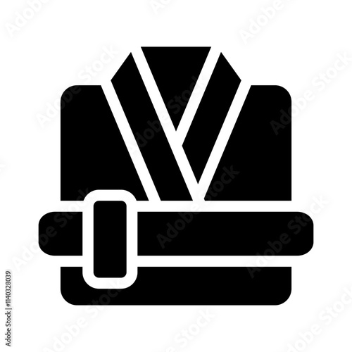 bathrobe glyph icon