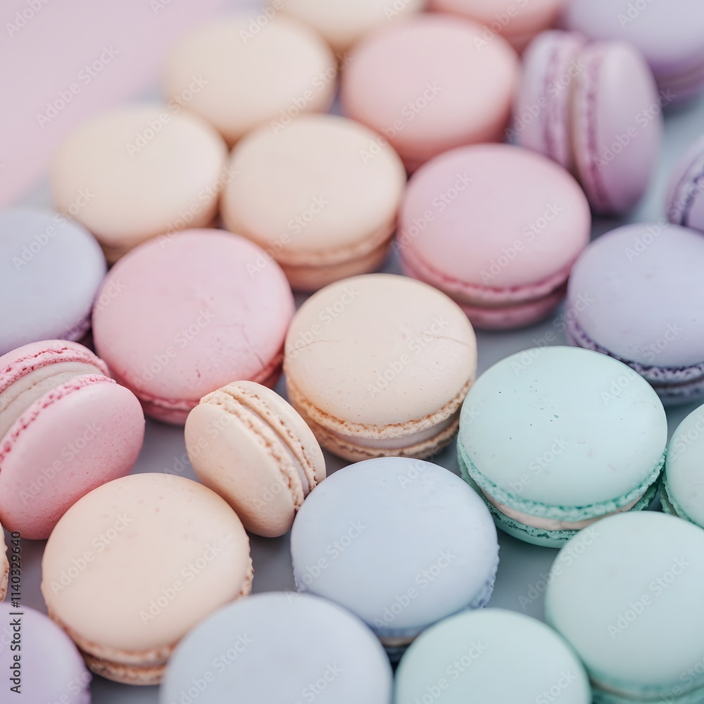 macaroons on a table macaroons on a table
