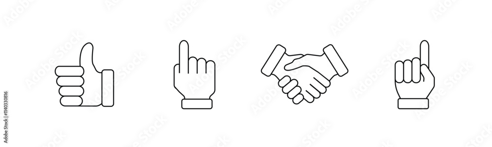 Deal Icon. Handshake Line and Silhouette Icon Set. Business Partnership, Hand Shake Symbol. Professional Agreement. Editable Stroke. Isolated Vector Illustration Deal Icon. Handshake Line and Silhouette Icon Set. Business Partnership, Hand Shake Symbol. Professional Agreement. Editable Stroke. Isolated Vector Illustration