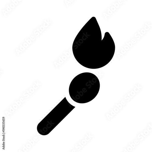 Matchstick glyph icon