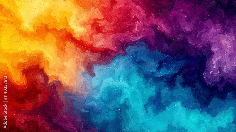 Abstract Colorful Swirl Painting Vivid Hues and Dynamic Flow Abstract Colorful Swirl Painting Vivid Hues and Dynamic Flow