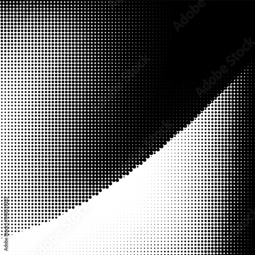 Black and white halftone pattern