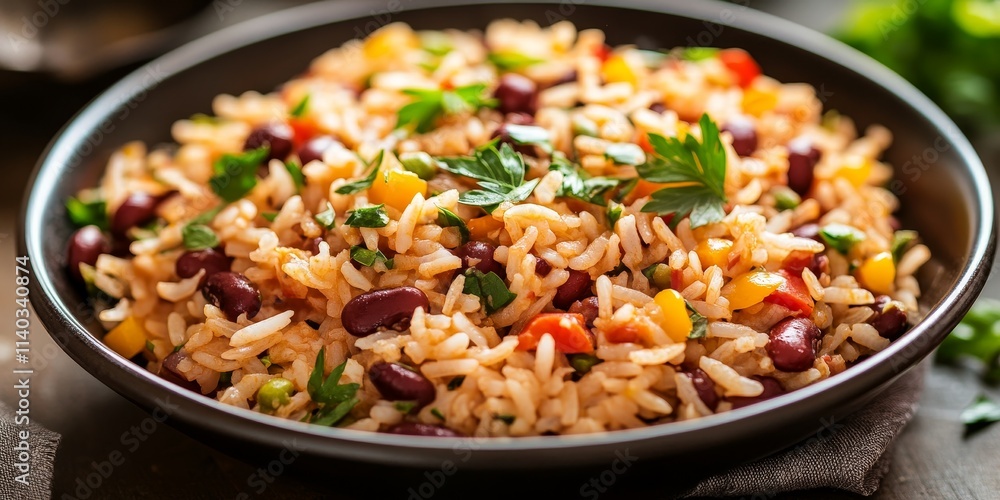 Delicious rice with red beans and vegetables creates a vibrant dish full of flavor. Enjoy the hearty combination of rice with red beans and vegetables for a nutritious meal option. Delicious rice with red beans and vegetables creates a vibrant dish full of flavor. Enjoy the hearty combination of rice with red beans and vegetables for a nutritious meal option.