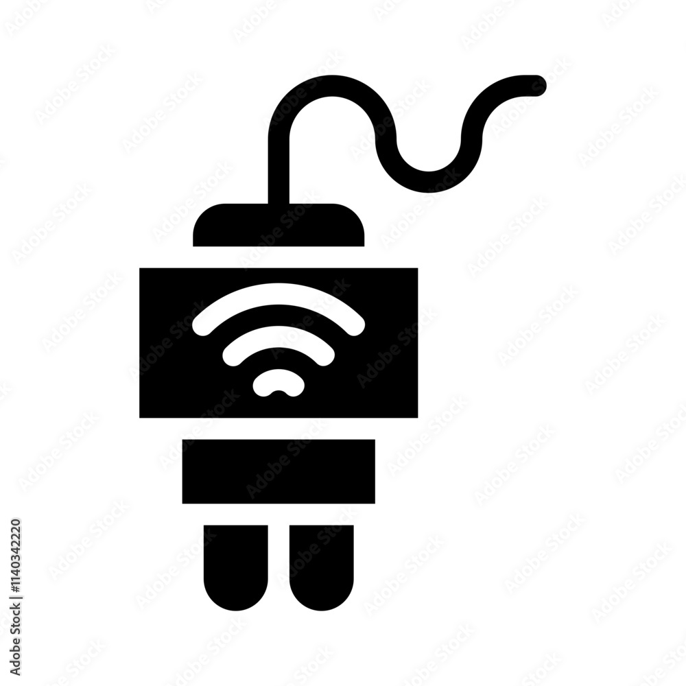 Obraz premium Plug glyph icon