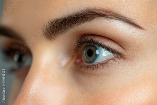 Revitalizing loose wrinkled skin around the eyes through cosmetic treatments for women at a salon