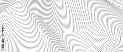 Black and white wavy line pattern