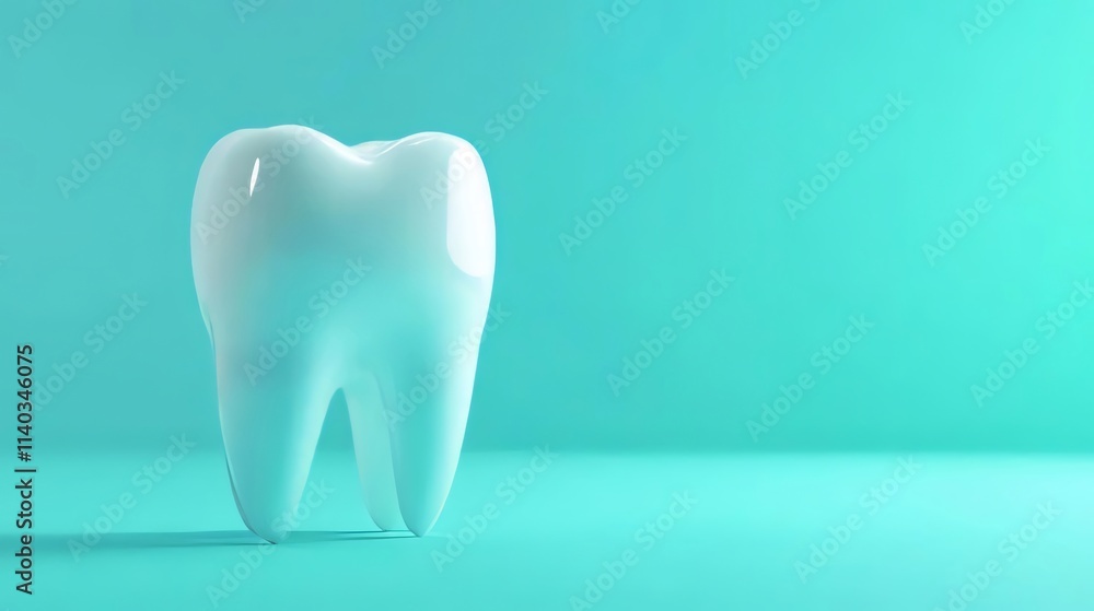Single healthy white tooth on teal background. (1) Single healthy white tooth on teal background. (1)