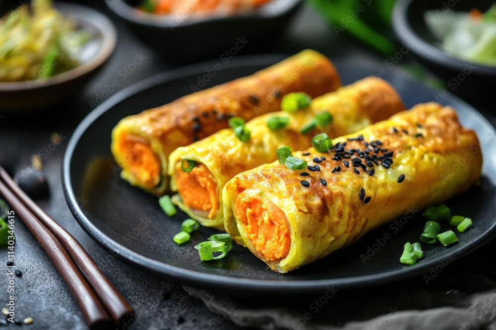 Rolled omelette Indonesian Japanese and Korean variations Rolled omelette Indonesian Japanese and Korean variations