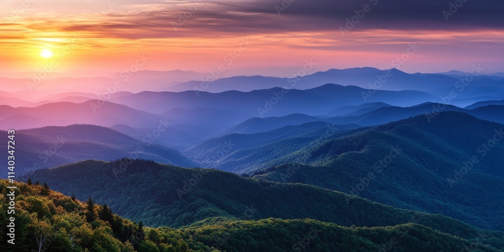 Obraz premium Stunning view of bright ridges, capturing the essence of majestic ridges at a high elevation. Experience the beauty of the bright ridges highlighted in this captivating image.