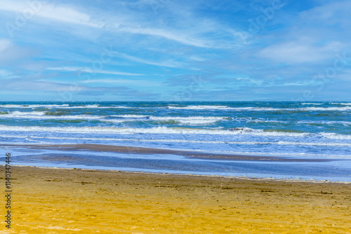 Tableau sur toile Sea water of the Caspian Sea