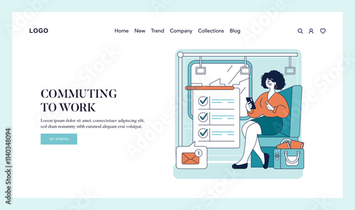 Working Mom Day. Flat Vector Illustration