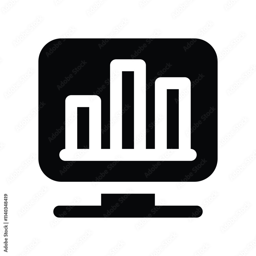 Bar Chart icon. vector glyph icon for your website, mobile, presentation, and logo design. Bar Chart icon. vector glyph icon for your website, mobile, presentation, and logo design.