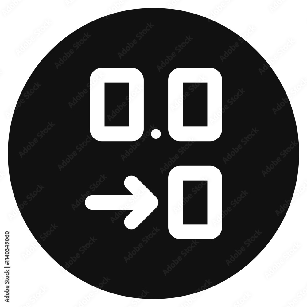 Editable reduce decimal place vector icon. Part of a big icon set family. Perfect for web and app interfaces, presentations, infographics, etc Editable reduce decimal place vector icon. Part of a big icon set family. Perfect for web and app interfaces, presentations, infographics, etc