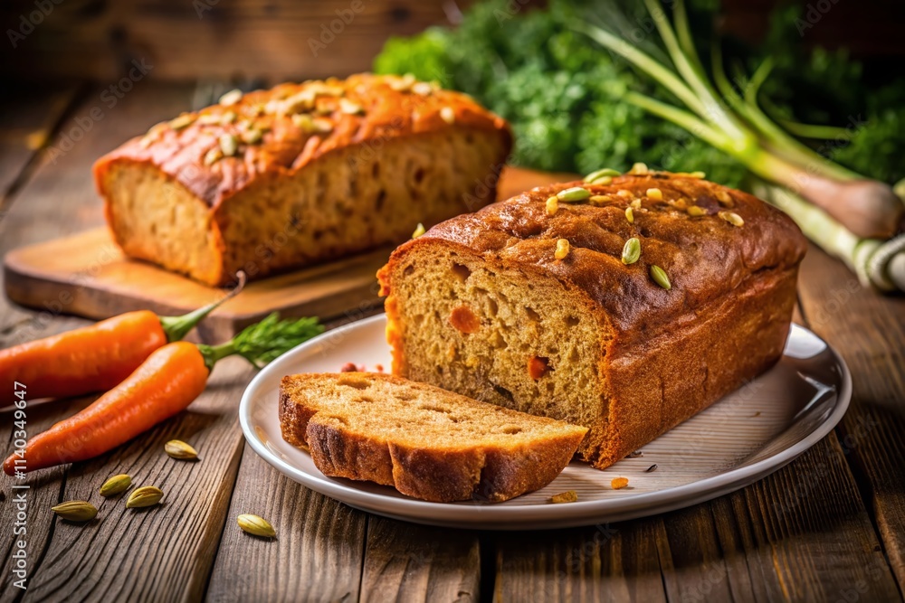 Delicious Homemade Carrot Bread Recipe - High-Resolution Photo of Warm, Spiced Carrot Loaf Delicious Homemade Carrot Bread Recipe - High-Resolution Photo of Warm, Spiced Carrot Loaf