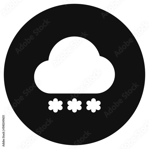 Editable snowfall vector icon. Part of a big icon set family. Perfect for web and app interfaces, presentations, infographics, etc