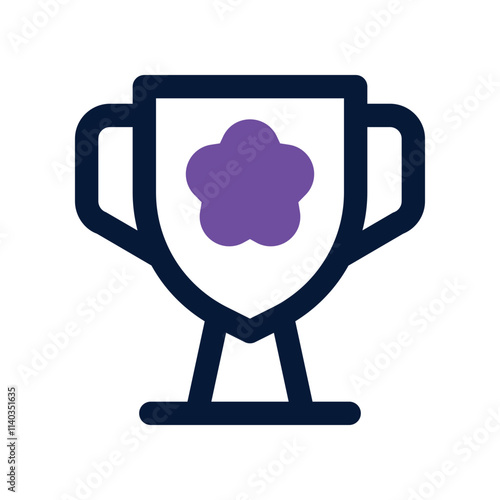 Trophy icon. vector dual tone icon for your website, mobile, presentation, and logo design.