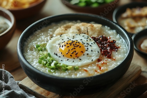 Seollal New Year Soup with Korean Rice Cake Egg Chili and Sesame Seed Vivid Photography