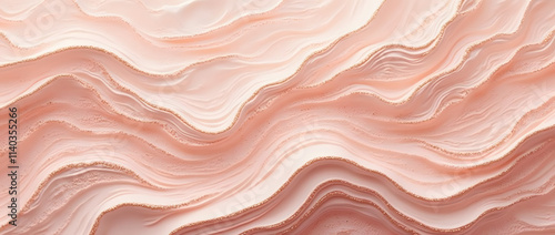 A soft and textured design featuring pink and white chocolate with a satin, silk-like pattern, creating a rose-inspired, grunge wallpaper effect with smooth, flowing waves photo