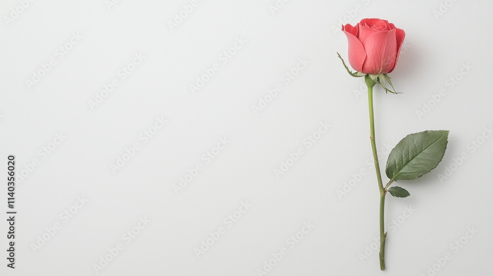 Isolated red rose blooms floral photography with minimalist charm Isolated red rose blooms floral photography with minimalist charm
