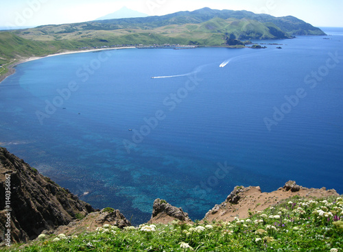 礼文島　岬めぐりコースの風景
