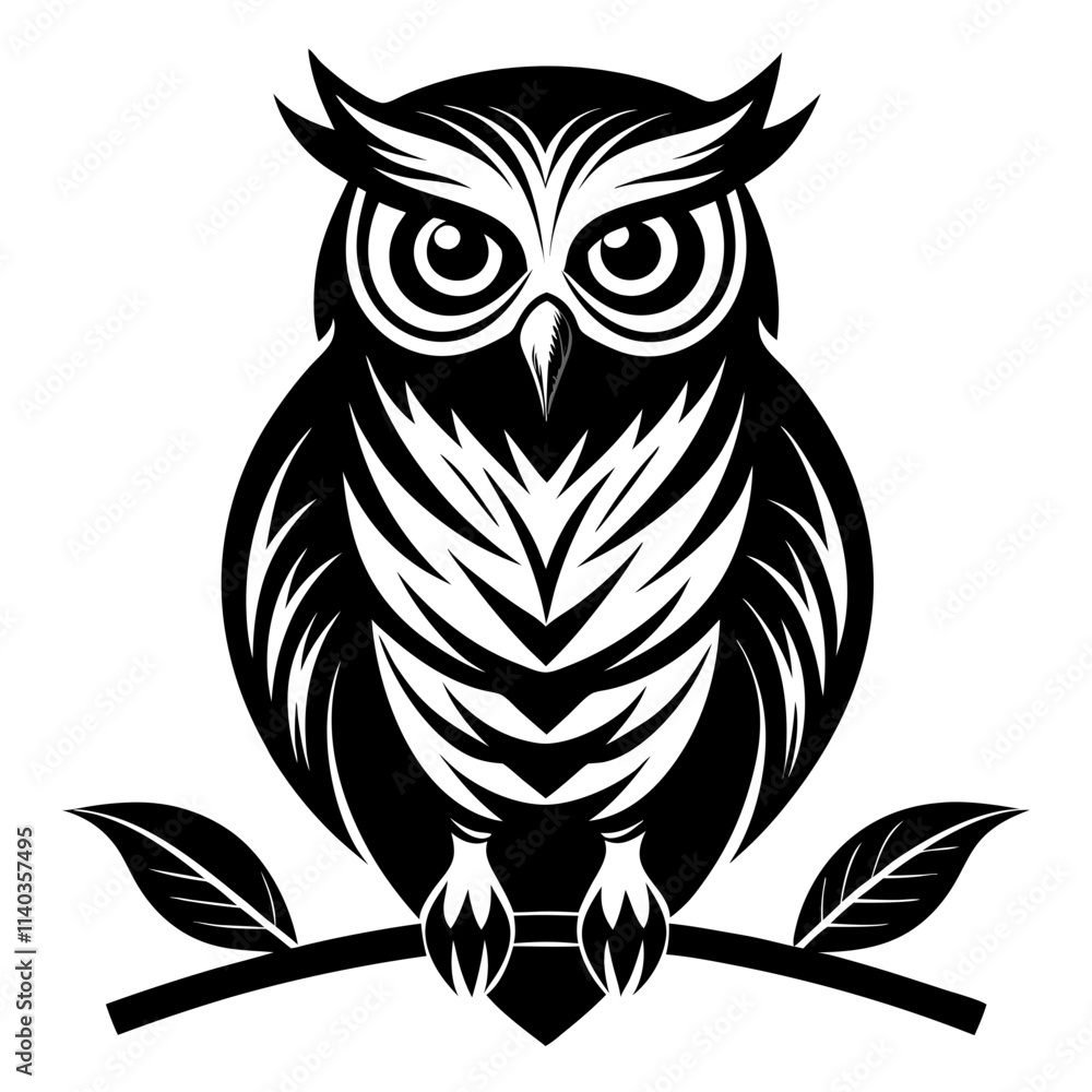 Fototapeta premium Burrowing Owl Aruba silhouette