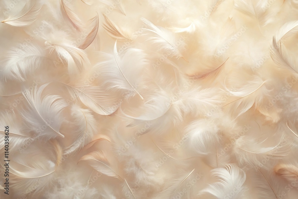 Fototapeta premium soft abstract texture pattern background with light feathery touch Silhouette