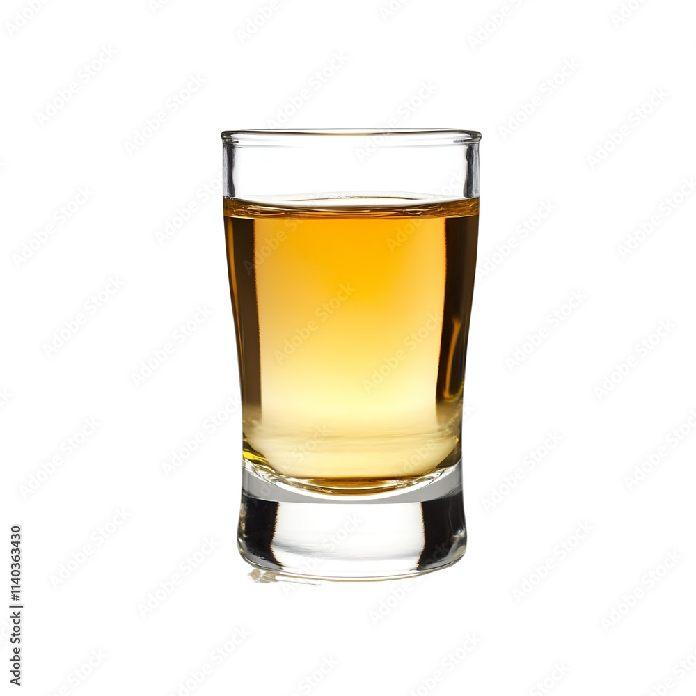Extreme front view of a perfect looking Tequila Shot isolated on a white transparent background Extreme front view of a perfect looking Tequila Shot isolated on a white transparent background