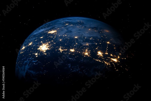 Earth Glowing at Night from Space4 photo