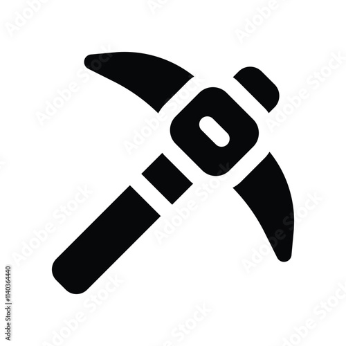 pickaxe icon. vector glyph icon for your website, mobile, presentation, and logo design.