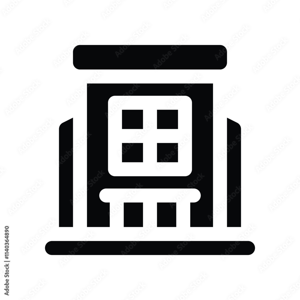 building icon. vector glyph icon for your website, mobile, presentation, and logo design. building icon. vector glyph icon for your website, mobile, presentation, and logo design.
