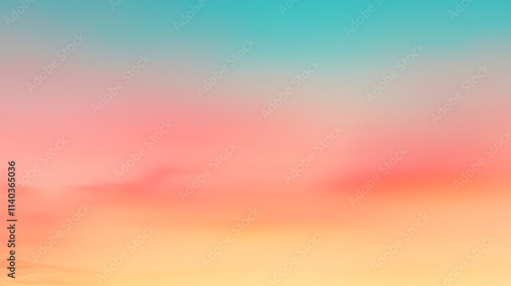 Serene Gradient Sky with Soft Pastel Colors at Sunset Serene Gradient Sky with Soft Pastel Colors at Sunset