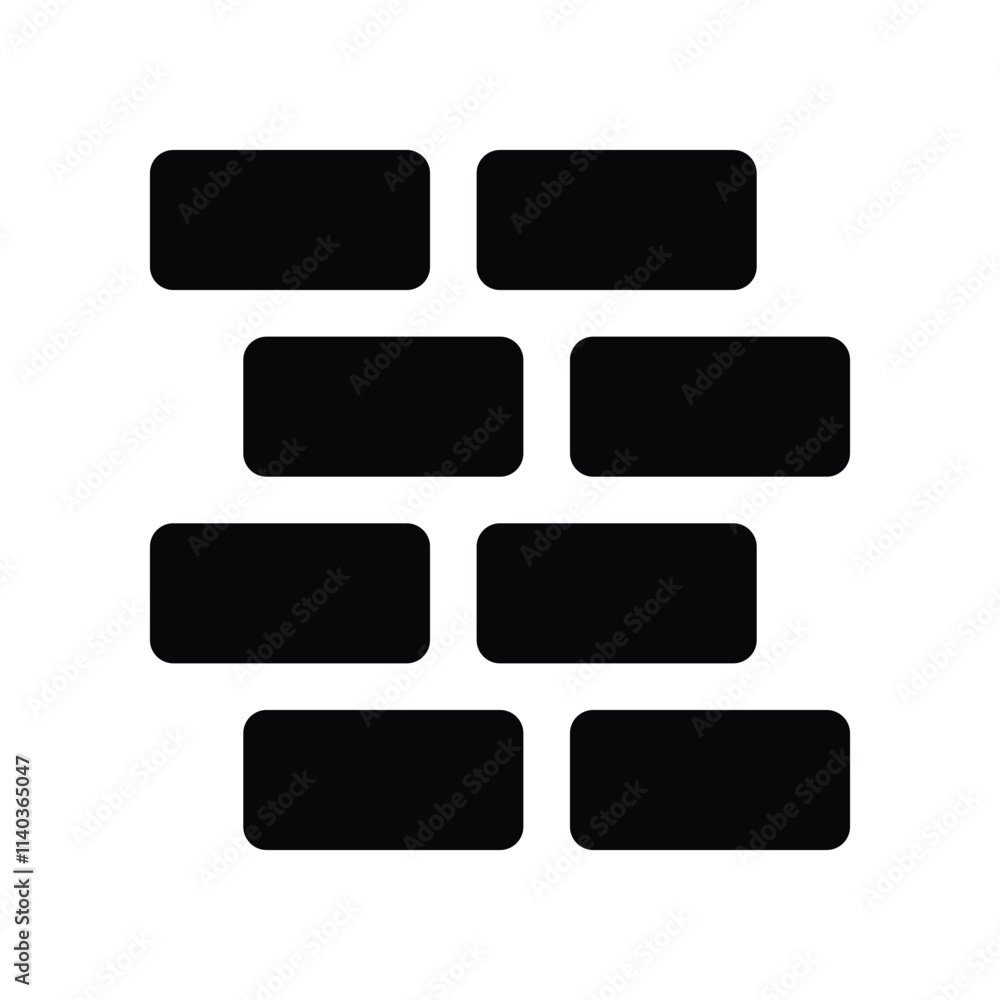 brick icon. vector glyph icon for your website, mobile, presentation, and logo design. brick icon. vector glyph icon for your website, mobile, presentation, and logo design.