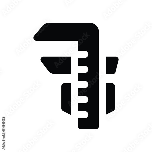 caliper icon. vector glyph icon for your website, mobile, presentation, and logo design.